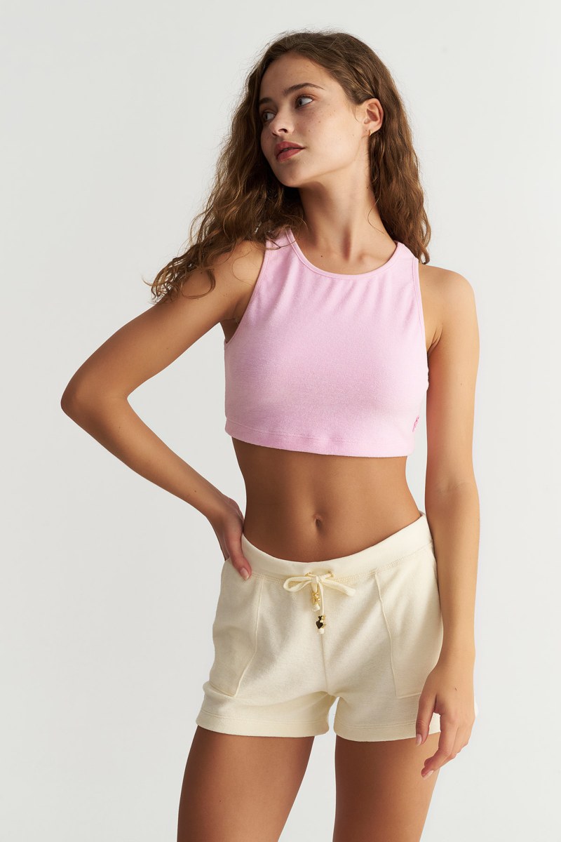 SLEEVELESS TERRY CROP TOP-25818262-710