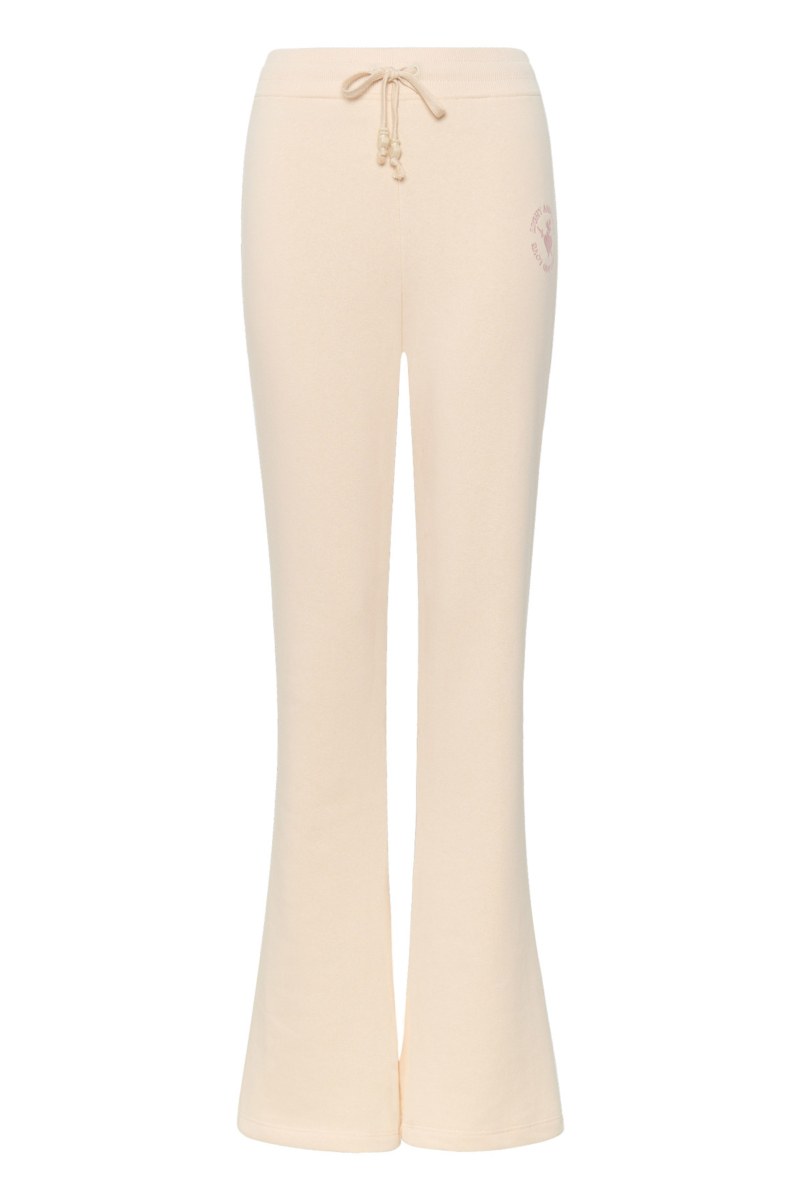 COTTON FLARED PANTS WITH EMBROIDERED DETAIL-25831040-103