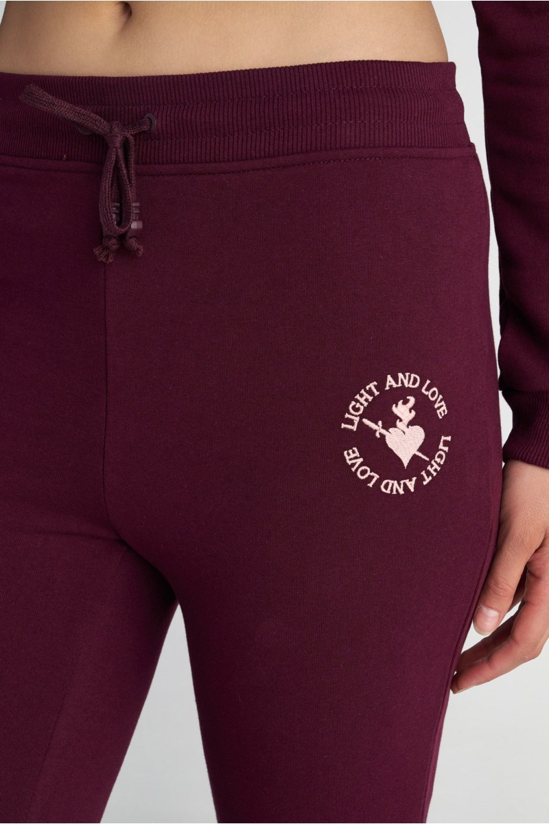 COTTON FLARED PANTS WITH EMBROIDERED DETAIL-25831040-855