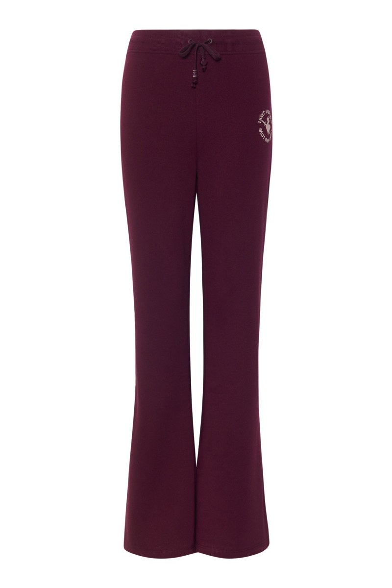 COTTON FLARED PANTS WITH EMBROIDERED DETAIL-25831040-855