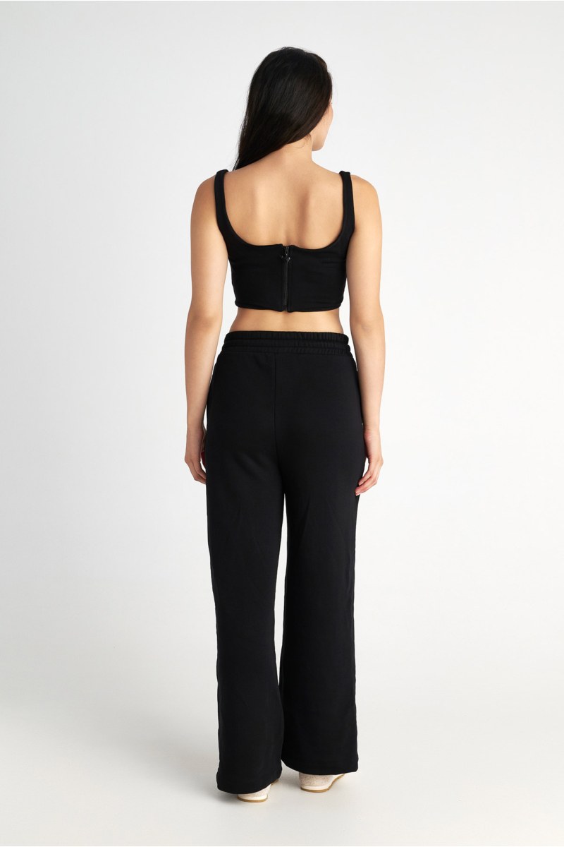 HIGH WAISTED COTTON PANTS IN LOOSE FIT-25831072-110