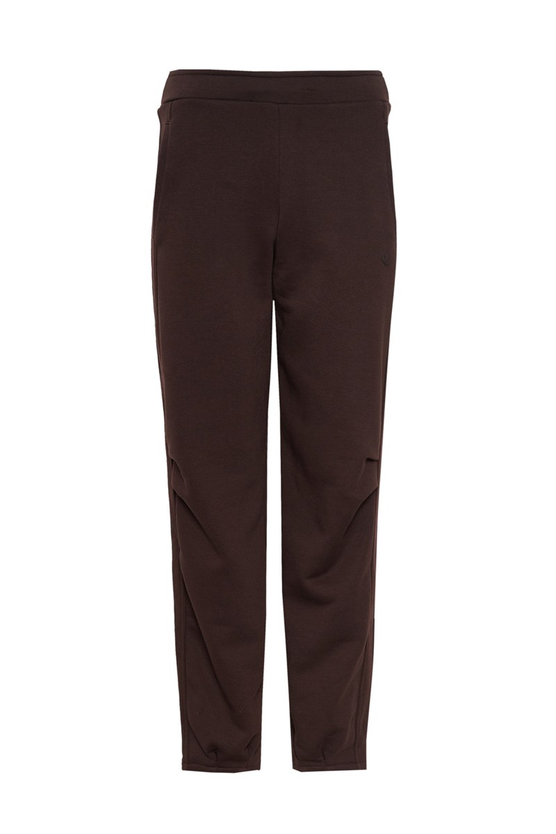 COTTON STRAIGHT-LEG PANTS WITH PLEATED HEMS-25831075-332