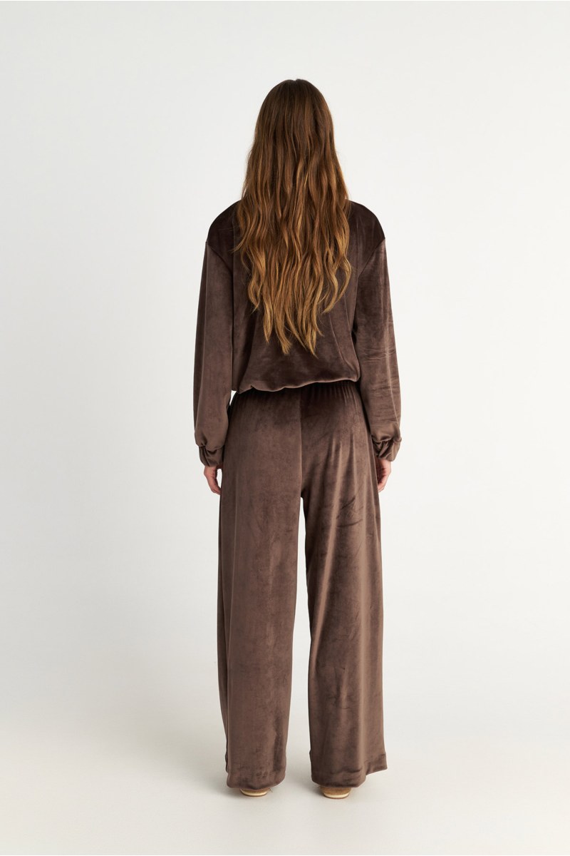 HIGH WAISTED SUPER SOFT VELOUR PANTS IN LOOSE FIT-25831085-324