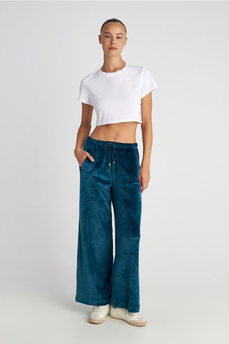 HIGH WAISTED SUPER SOFT VELOUR PANTS IN LOOSE FIT-25831085-404