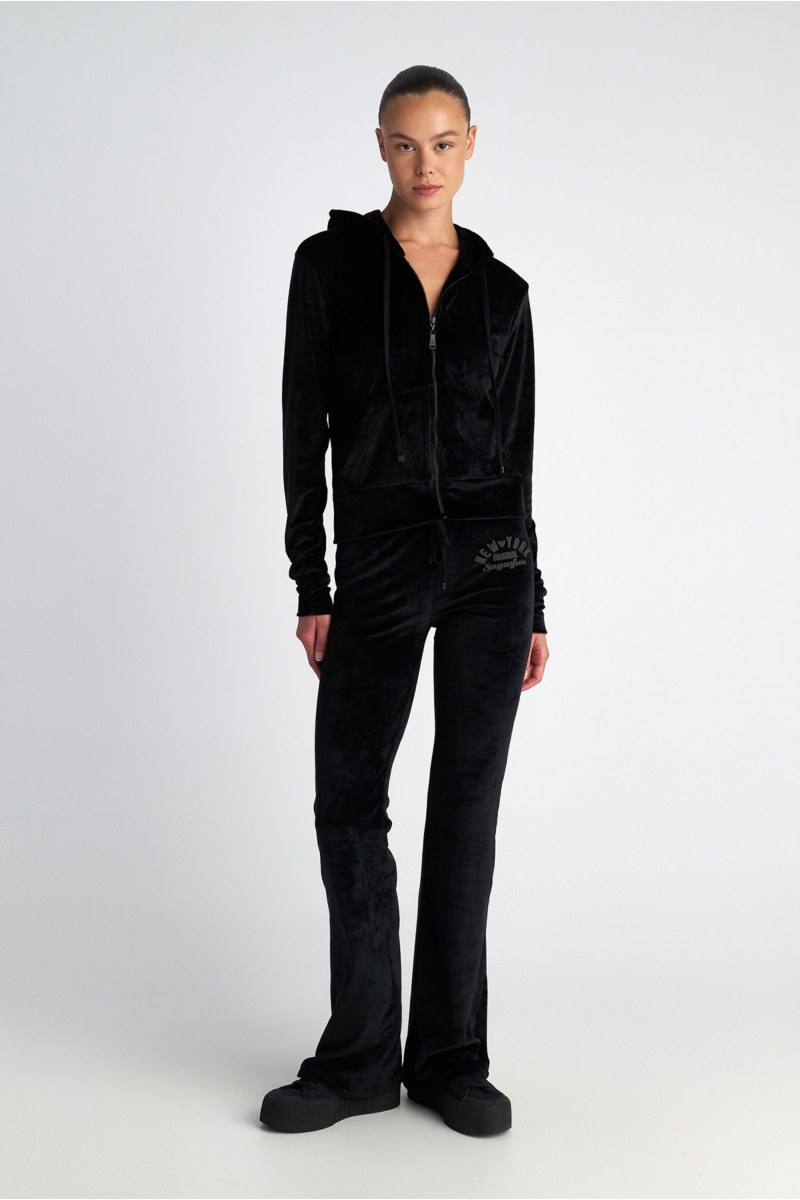 EMBOSSED PRINTED SUPER SOFT VELOUR PANTS-25831086-110