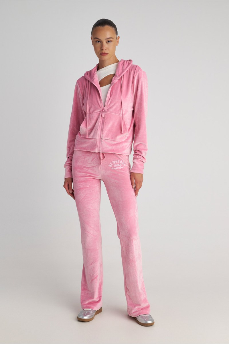 EMBOSSED PRINTED SUPER SOFT VELOUR PANTS-25831086-629