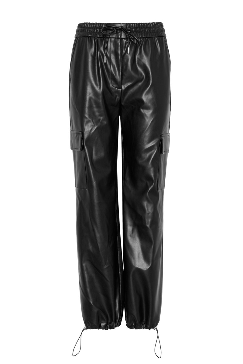 FAUX LEATHER CARGO PANTS-25831090-110