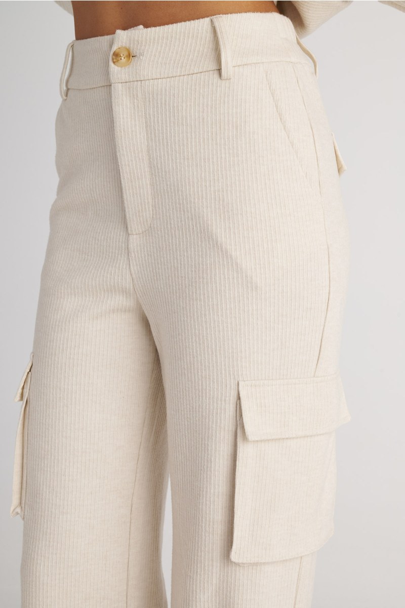 CARGO HIGH WAISTED CORDUROY PANTS-25831094-103