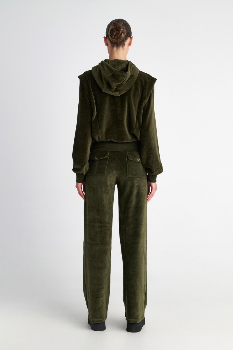 HIGH WAISTED VELOUR PANTS IN LOOSE FIT-25831122-996