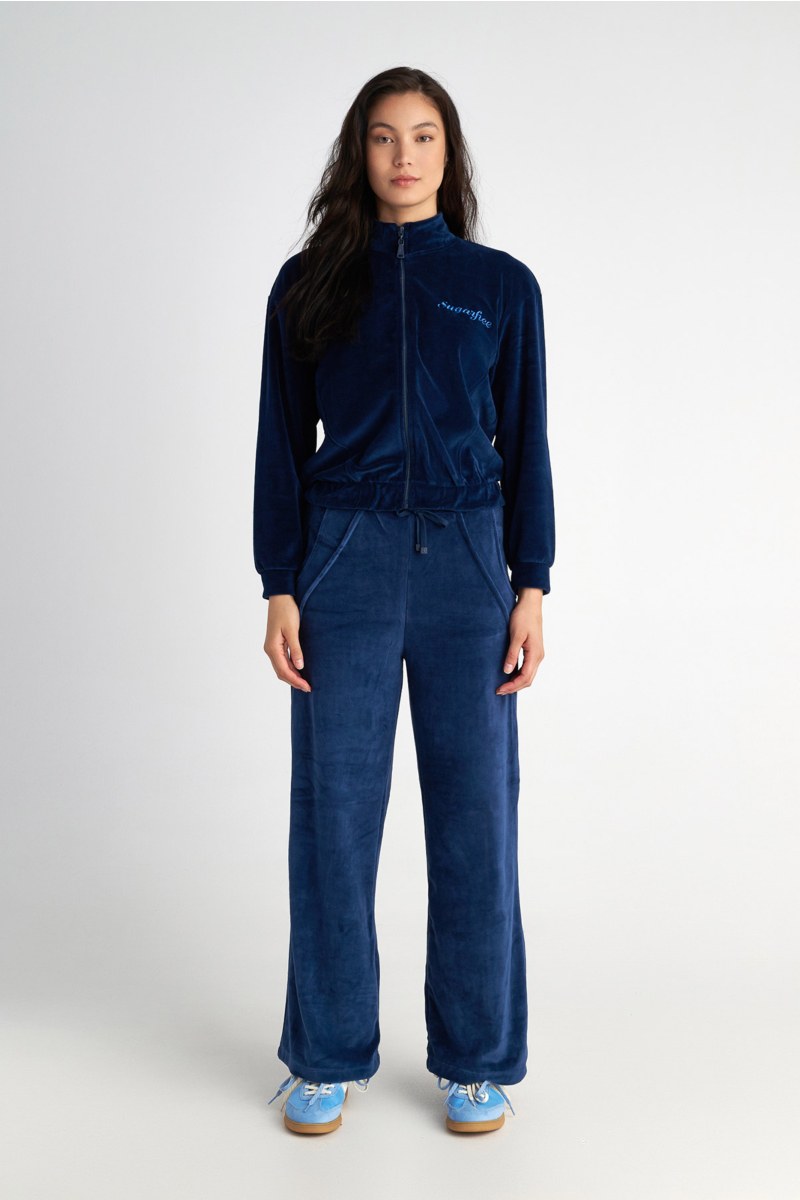 HIGH WAISTED VELOUR PANTS IN LOOSE FIT-25831123-852