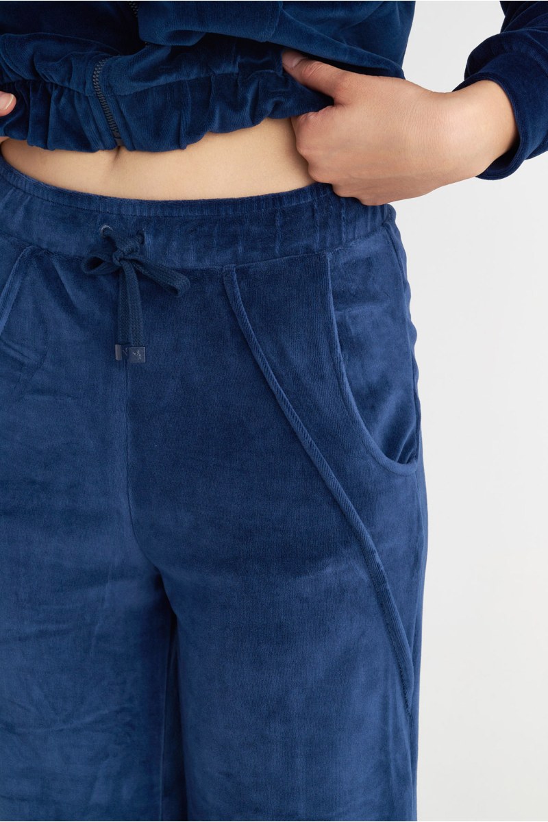 HIGH WAISTED VELOUR PANTS IN LOOSE FIT-25831123-852