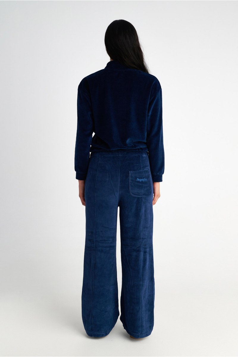 HIGH WAISTED VELOUR PANTS IN LOOSE FIT-25831123-852