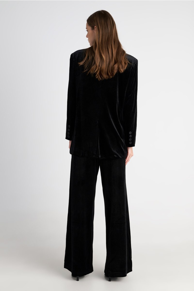 WIDE LEG MID-RISE VELOUR PANTS-25831146-110