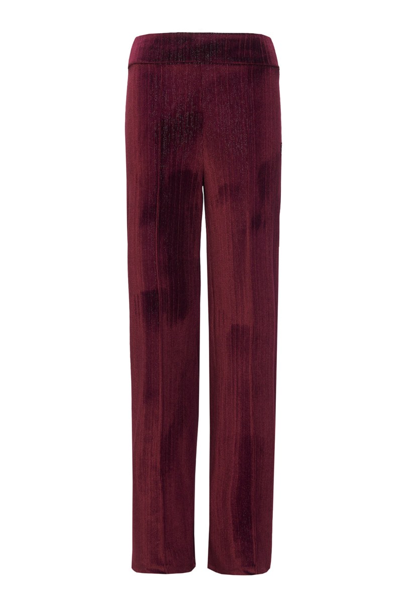 HIGH WAISTED WIDE LEG VELOUR PANTS WITH OUTER SEAM-25831152-824