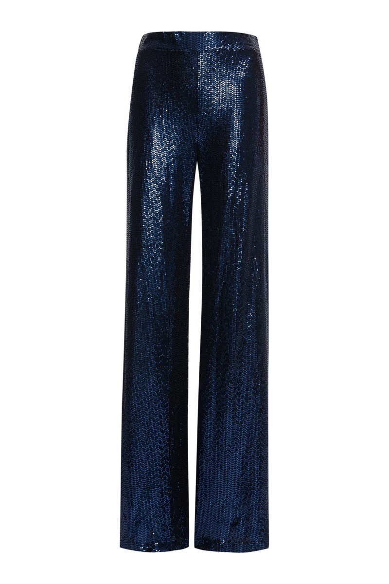 SEQUIN-EMBELLISHED HIGH WAISTED FLARED PANTS-25831168-424