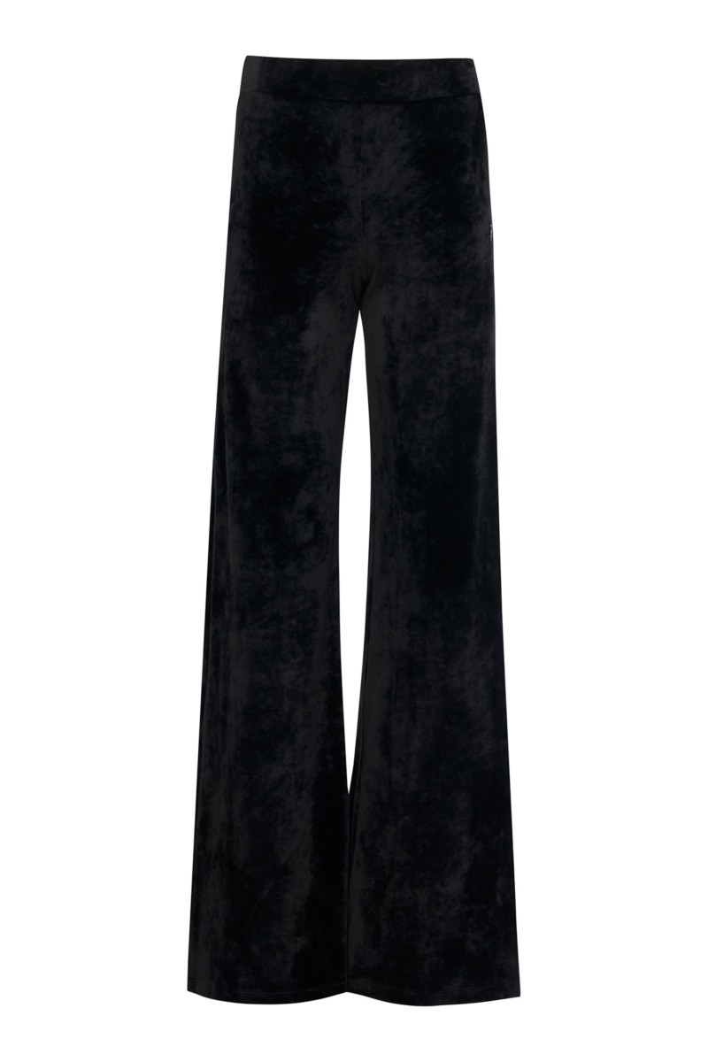 HIGH-WAISTED SUPER SOFT VELOUR FLARED PANTS-25831173-110