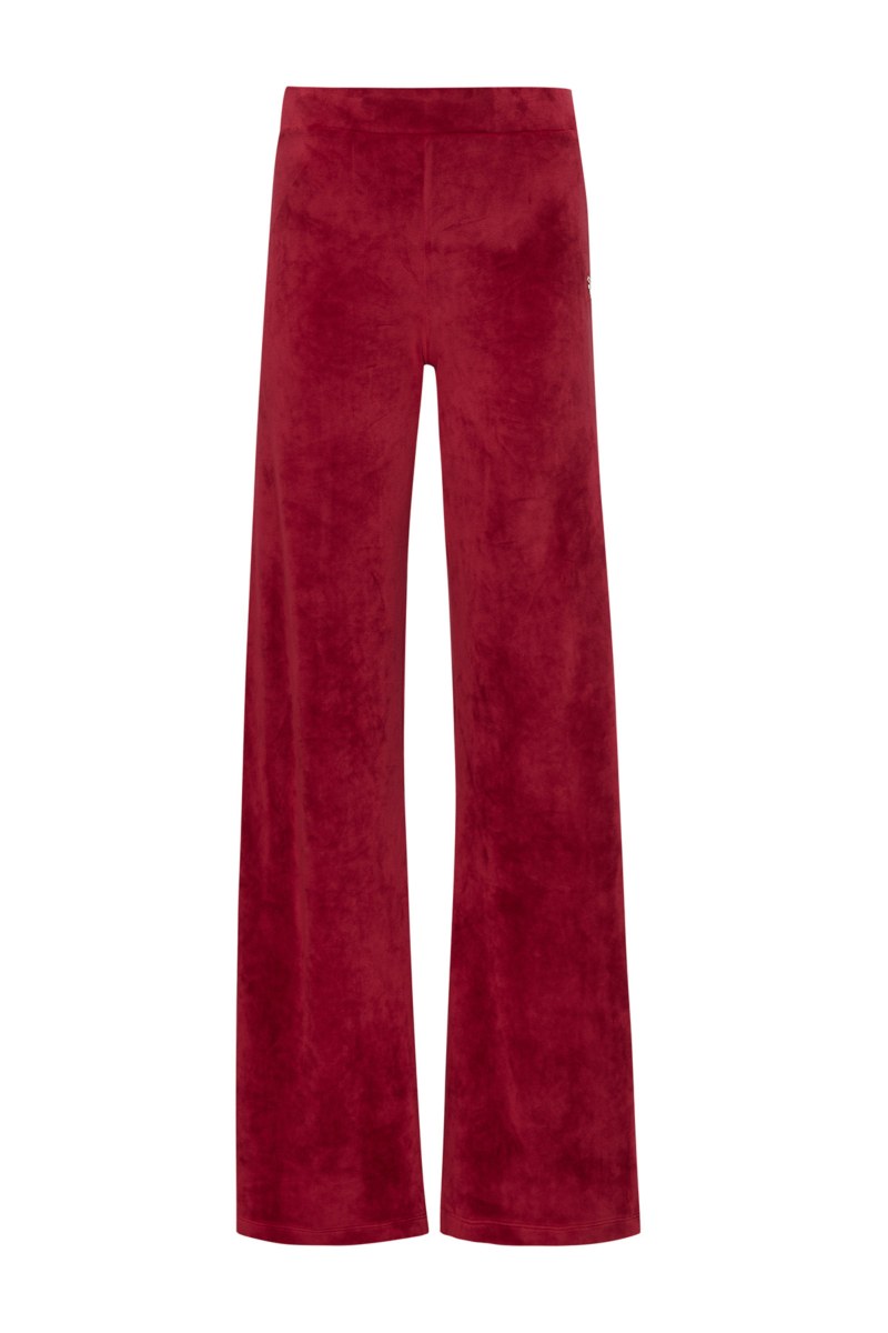 HIGH-WAISTED SUPER SOFT VELOUR FLARED PANTS-25831173-632