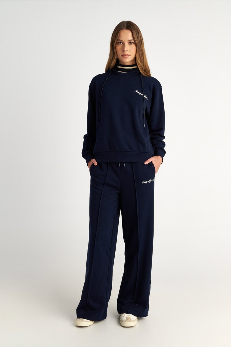 HIGH WAISTED COTTON PANTS IN LOOSE FIT-25831194-974