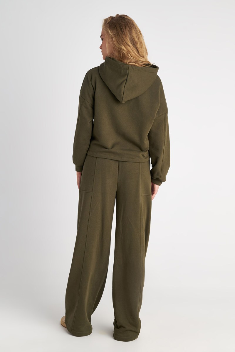 COTTON HOODIE SWEATSHIRT WITH SIDE ZIPPERS-25832074-521