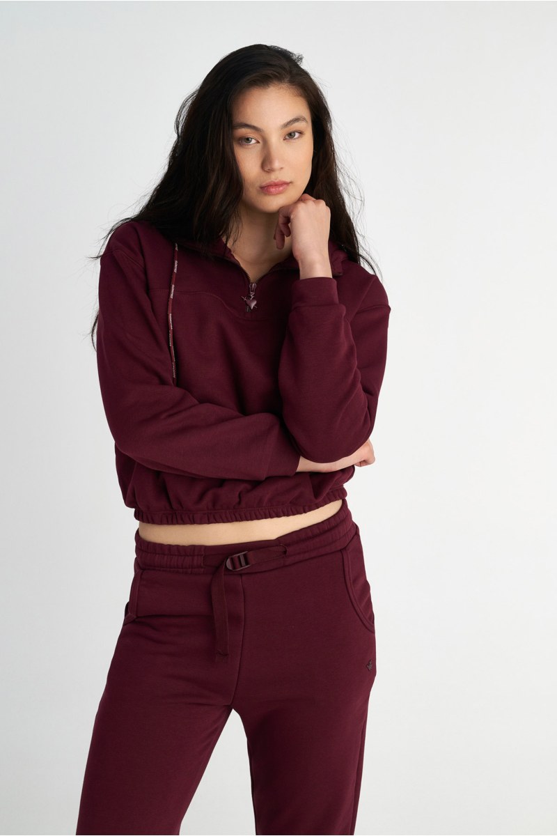 LONG SLEEVED ZIPPED COTTON SWEATSHIRT-25832076-855