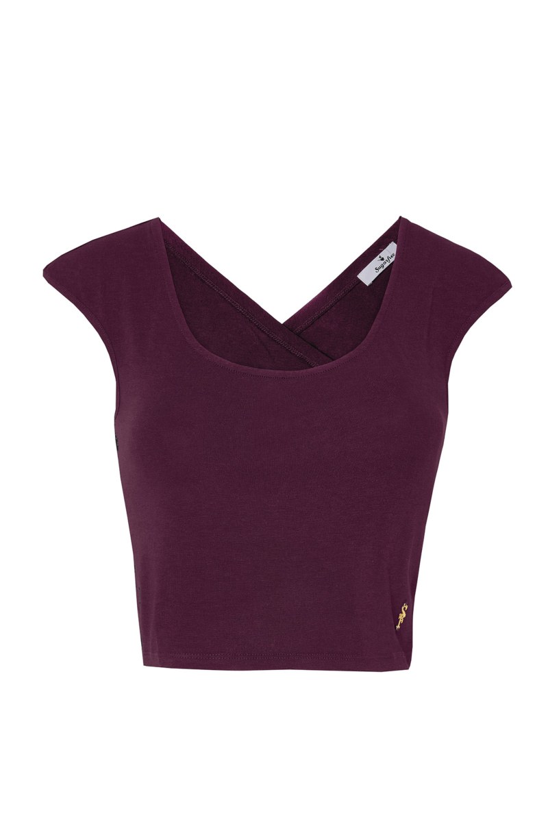 SLEEVELESS COTTON CROP TOP WITH CROSSOVER BACK-25832088-855