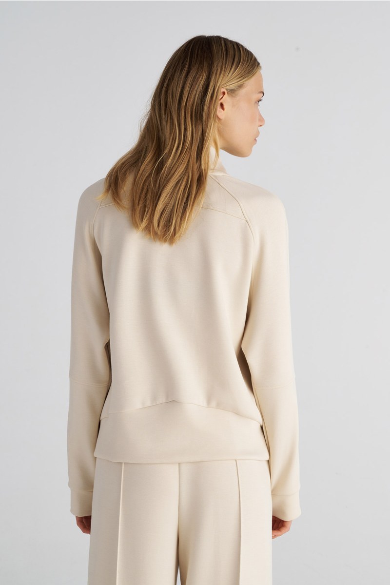 HALF-ZIP COTTON SWEATSHIRT WITH COLLAR-25832100-103