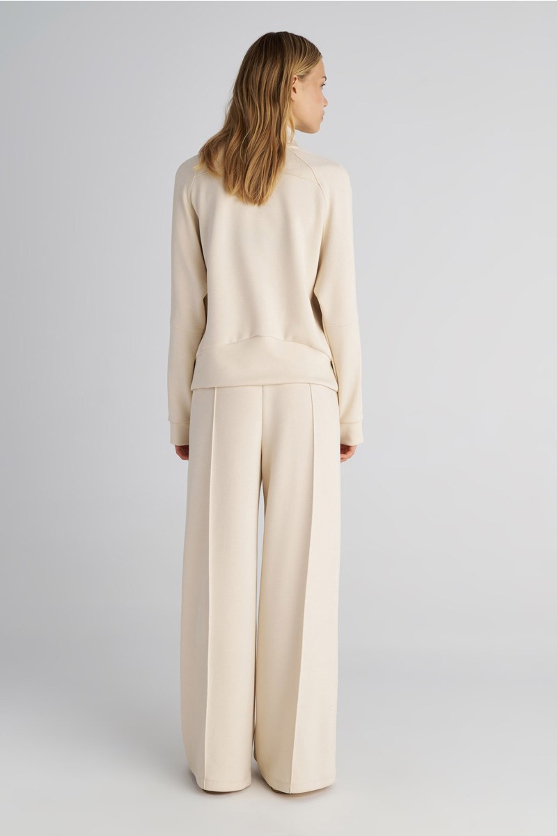 HALF-ZIP COTTON SWEATSHIRT WITH COLLAR-25832100-103