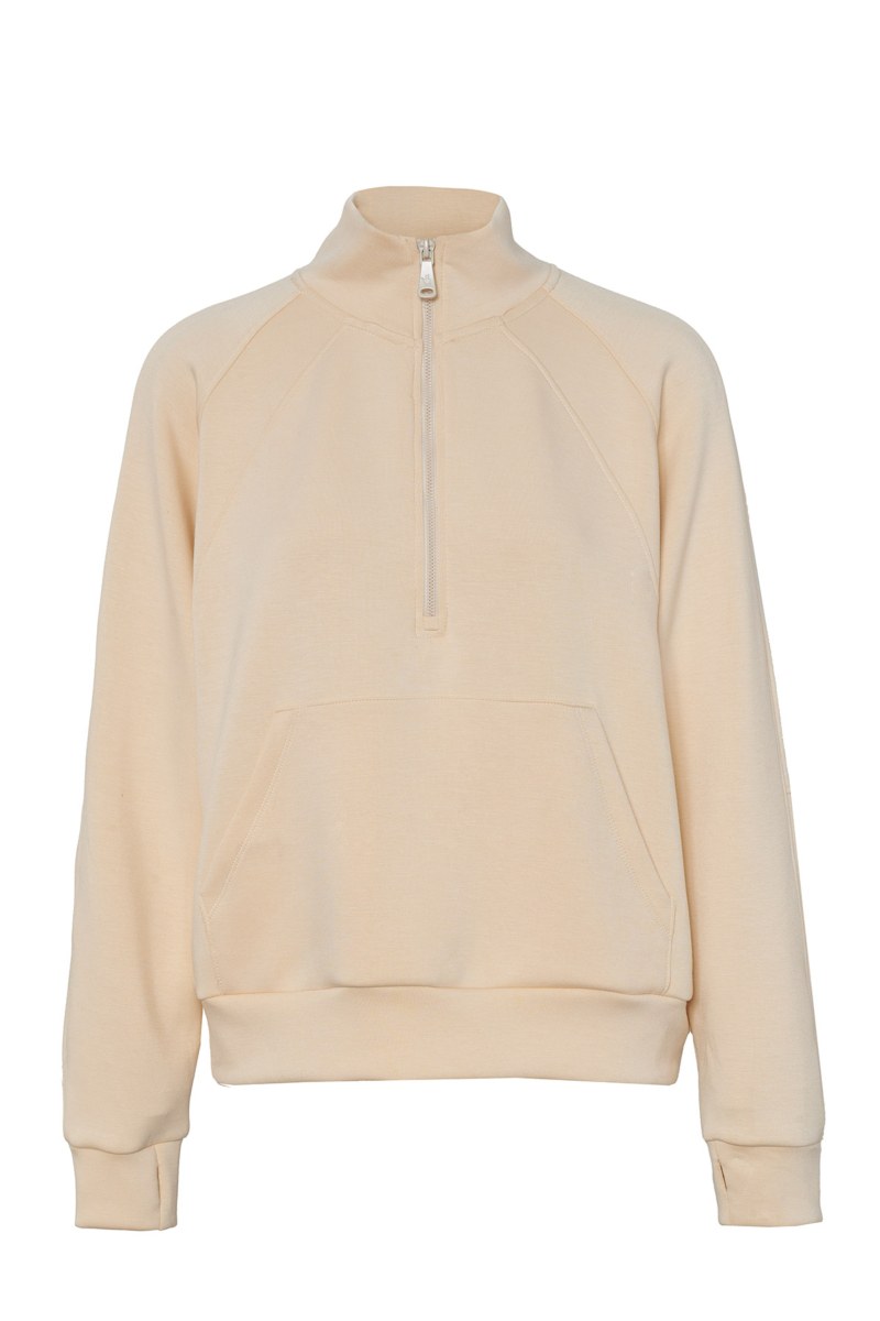 HALF-ZIP COTTON SWEATSHIRT WITH COLLAR-25832100-103