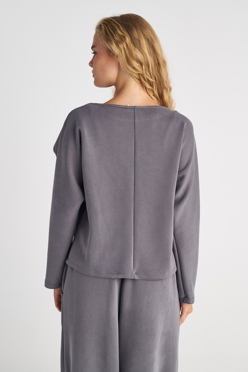 LONG-SLEEVED WRAP TOP-25832125-212