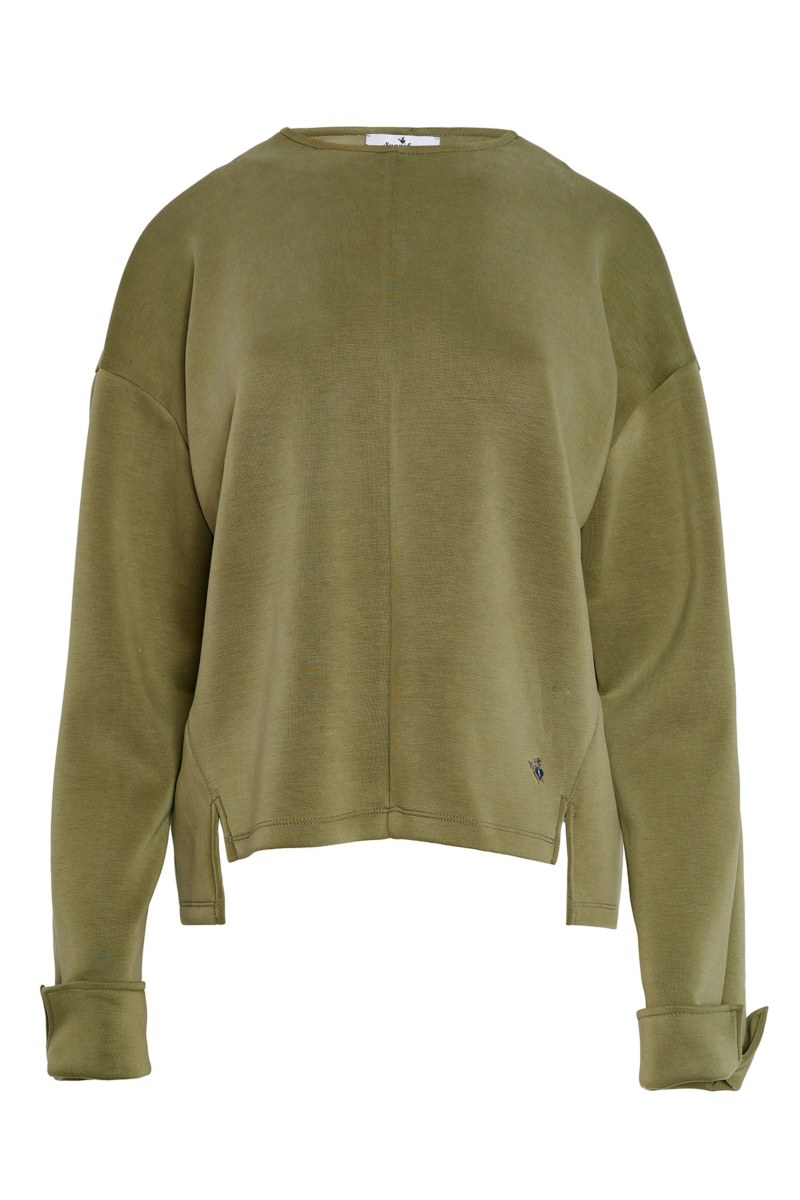 LONG-SLEEVED TOP WITH TURN-UP CUFFS-25832127-996