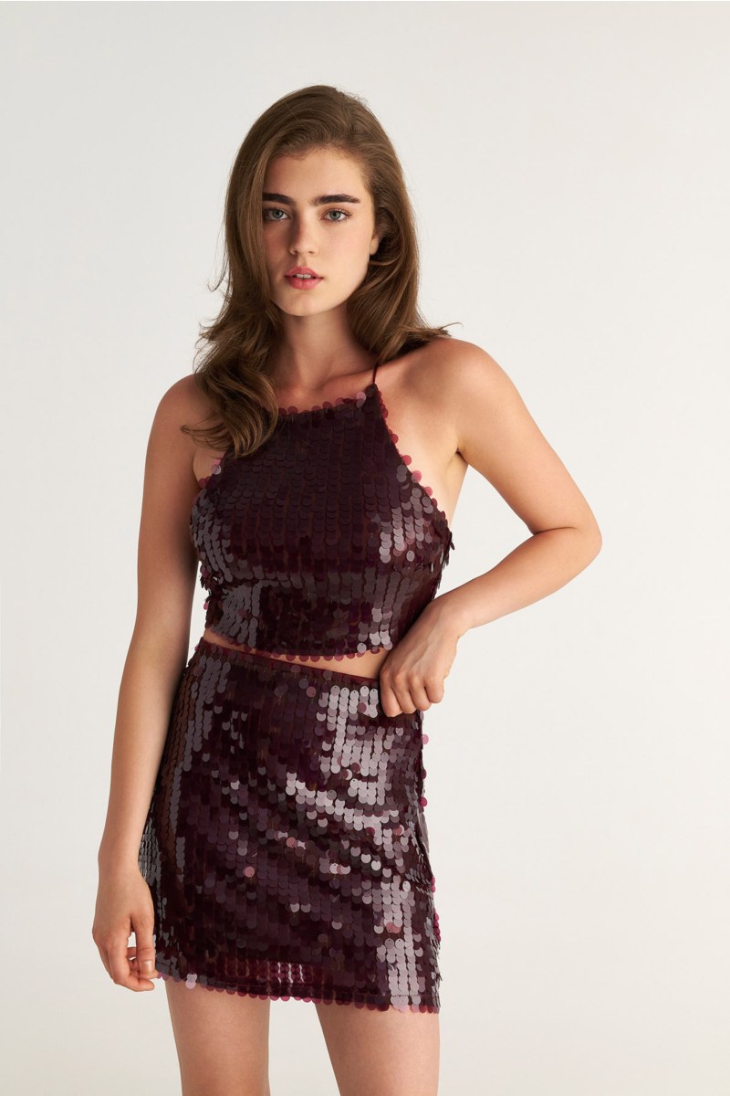 SEQUIN TOP WITH CROSS-TIE BACK-25832141-635