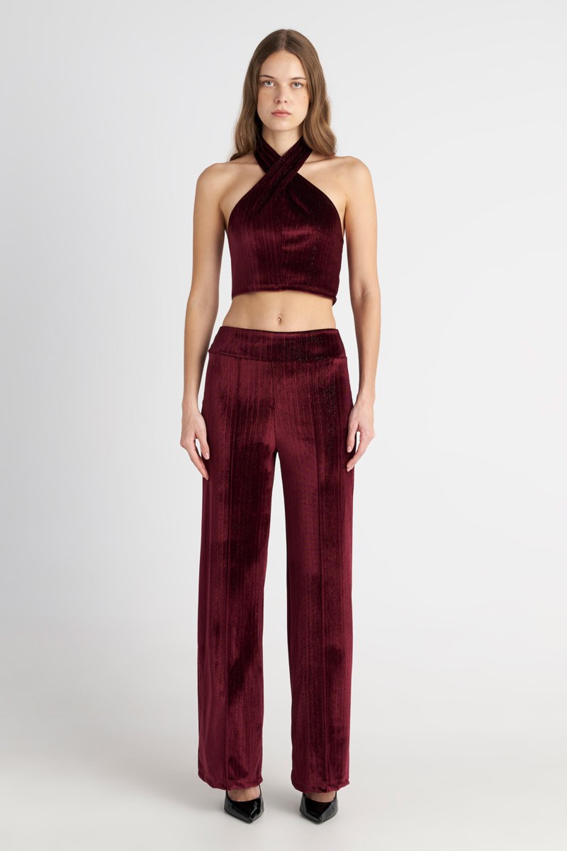 HALTER NECK CROPPED VELOUR TOP-25832152-824