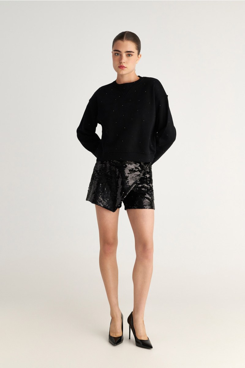 EMBELLISHED COTTON OVERSIZED SWEATSHIRT-25832160-110