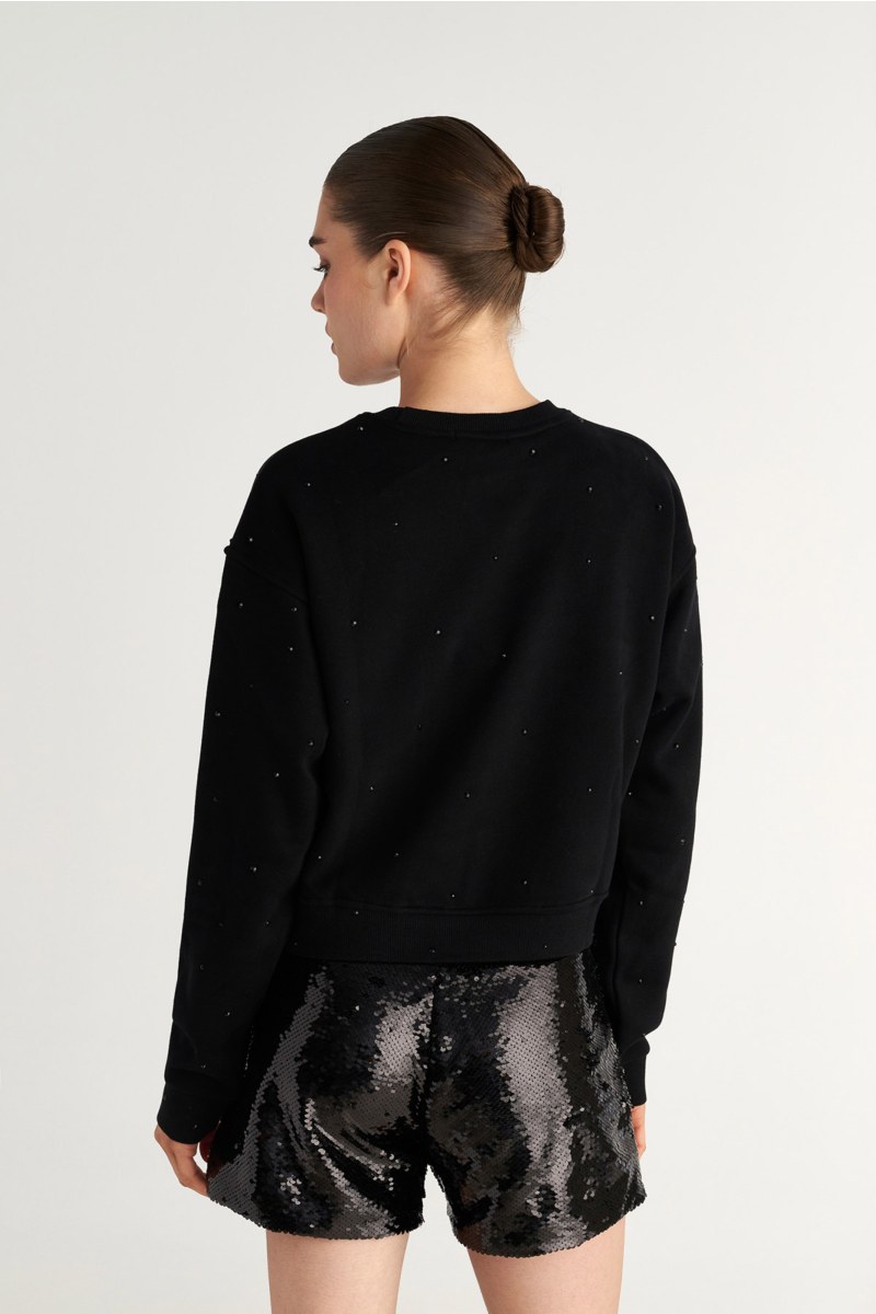EMBELLISHED COTTON OVERSIZED SWEATSHIRT-25832160-110