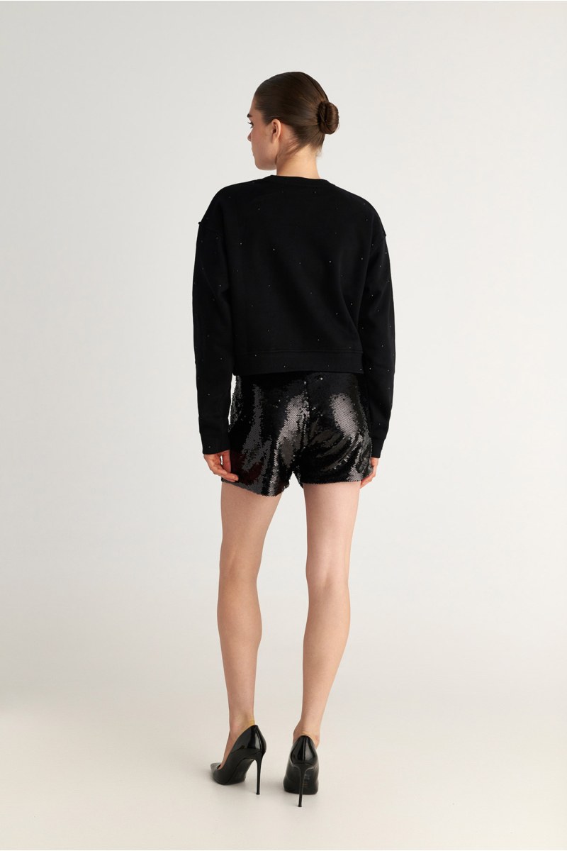 EMBELLISHED COTTON OVERSIZED SWEATSHIRT-25832160-110