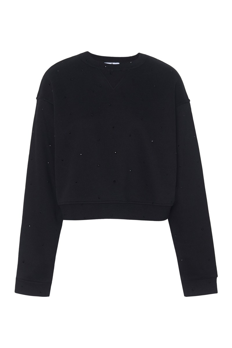 EMBELLISHED COTTON OVERSIZED SWEATSHIRT-25832160-110