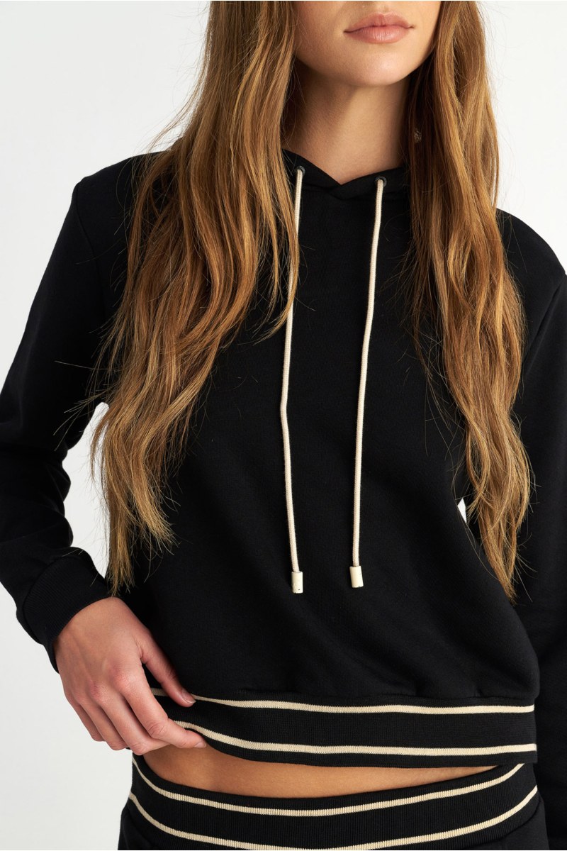 COTTON HOODED SWEATSHIRT-25832193-110