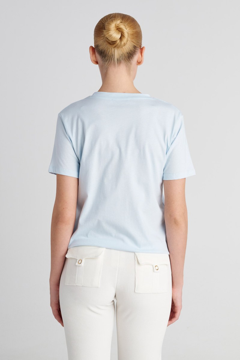 STRASS EMBELLISHED COTTON T-SHIRT IN LOOSE FIT-25832196-421