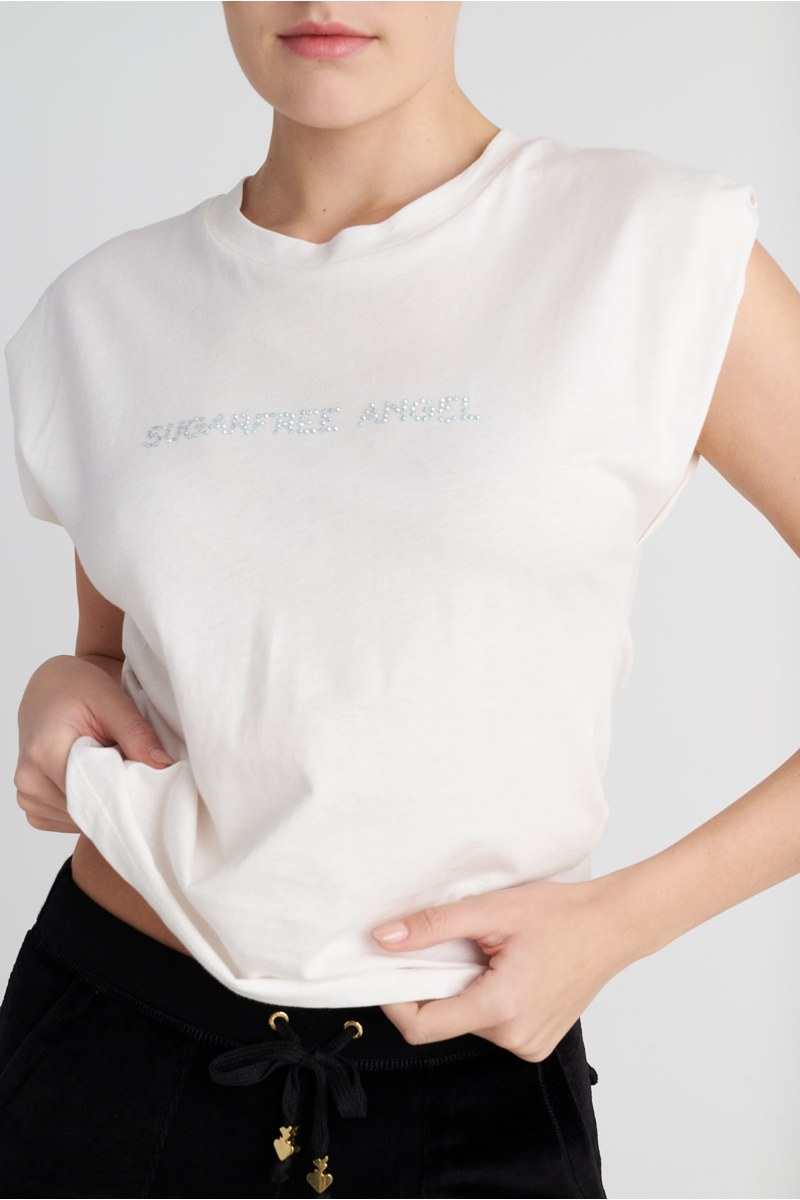 ORGANIC COTTON STRASS EMBELLISHED T-SHIRT-25832197-103