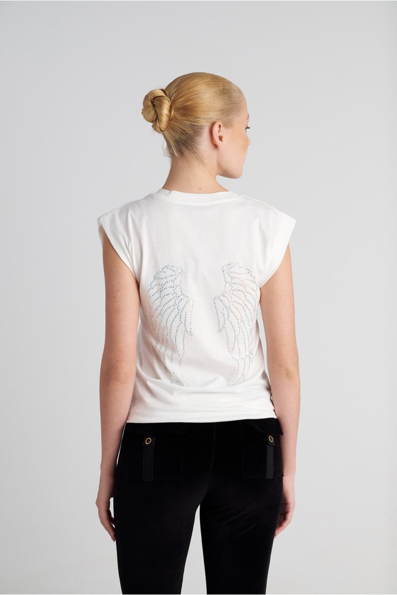 ORGANIC COTTON STRASS EMBELLISHED T-SHIRT-25832197-103