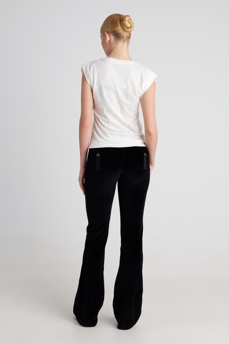 ORGANIC COTTON STRASS EMBELLISHED T-SHIRT-25832197-103