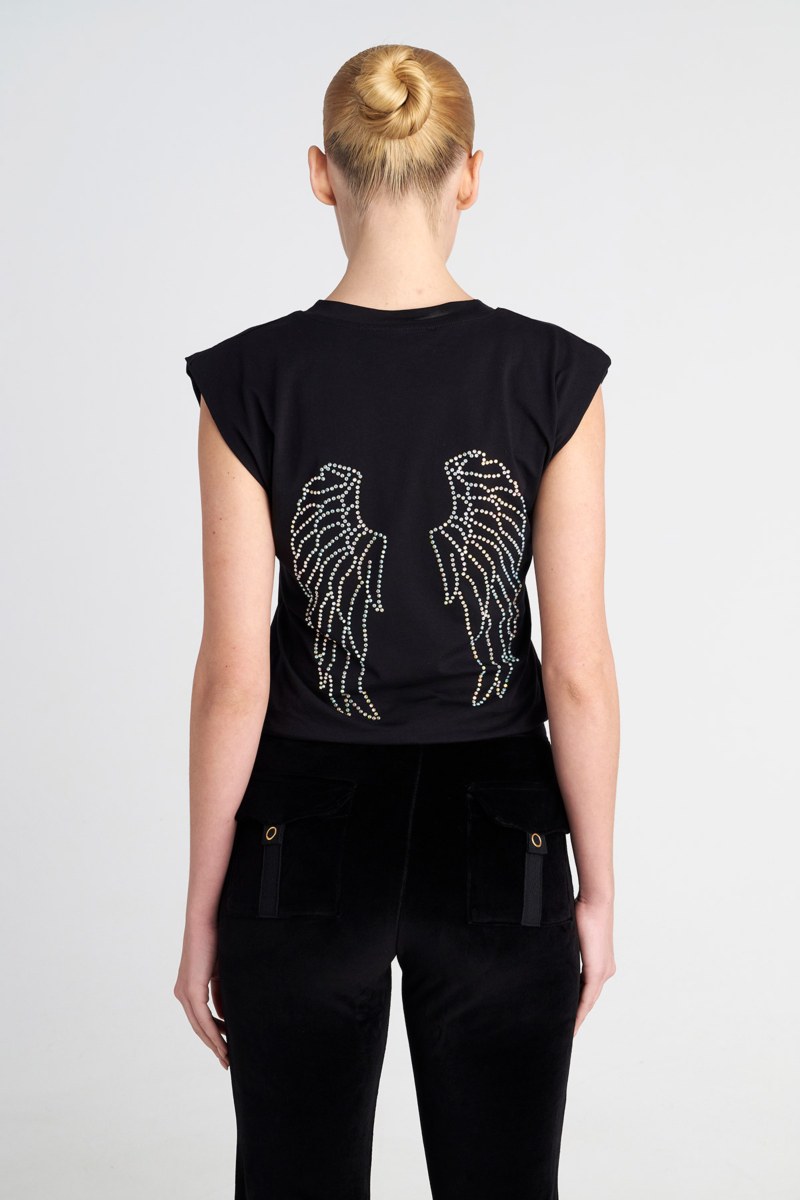 ORGANIC COTTON STRASS EMBELLISHED T-SHIRT-25832197-110