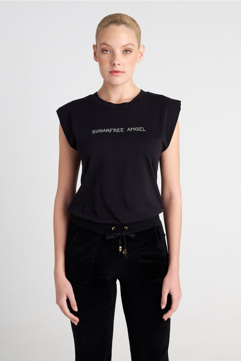 ORGANIC COTTON STRASS EMBELLISHED T-SHIRT-25832197-110