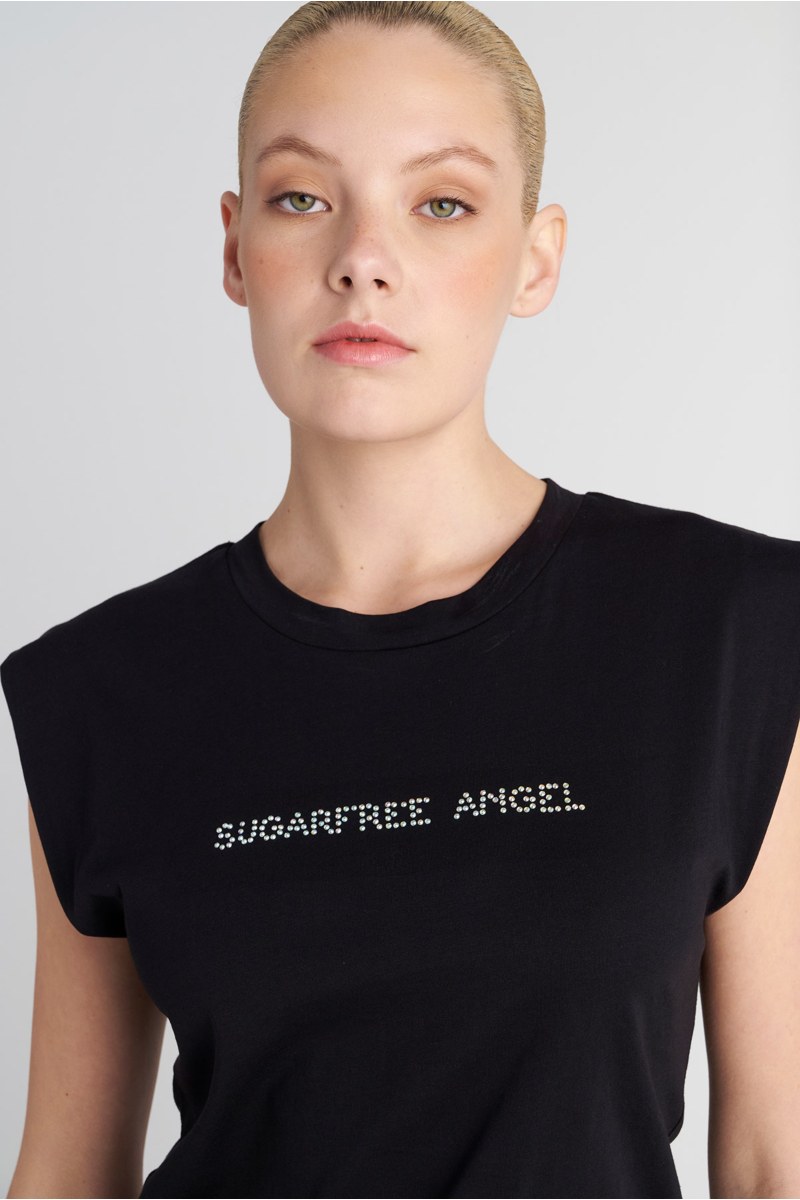 ORGANIC COTTON STRASS EMBELLISHED T-SHIRT-25832197-110