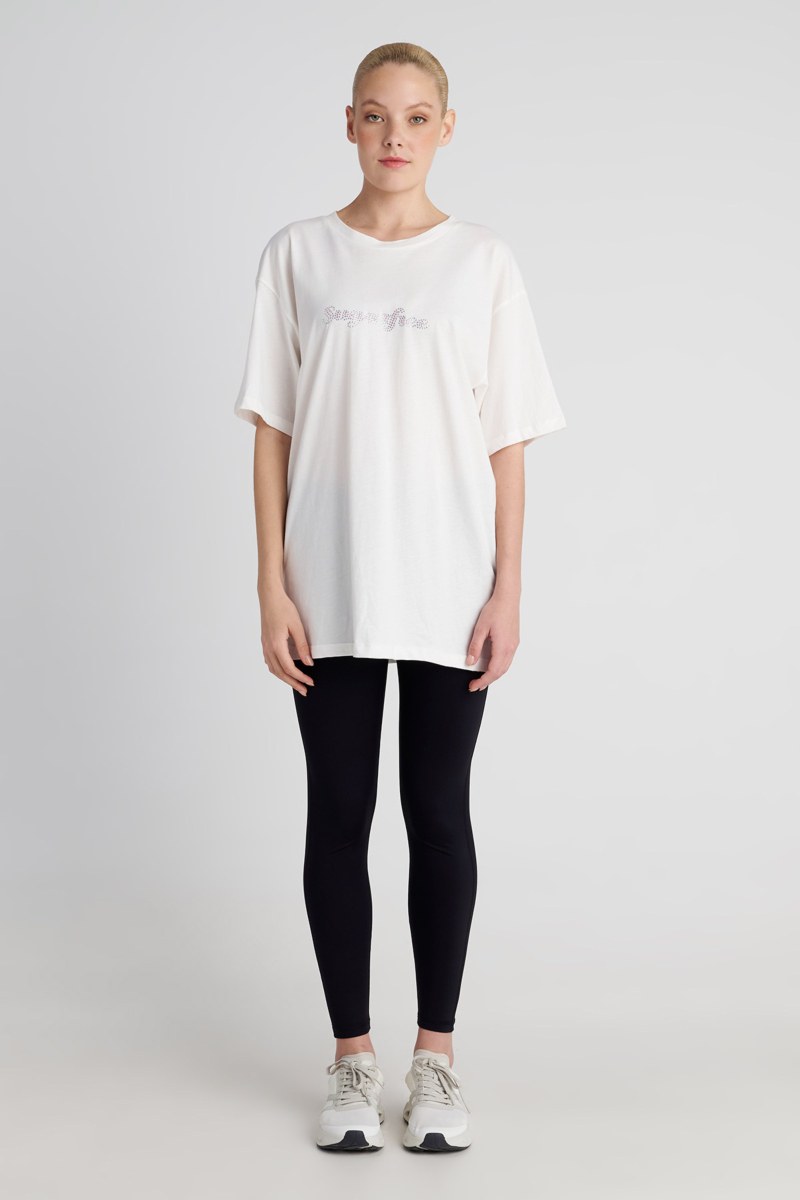 STRASS EMBELLISHED COTTON OVERSIZED T-SHIRT-25832199-103