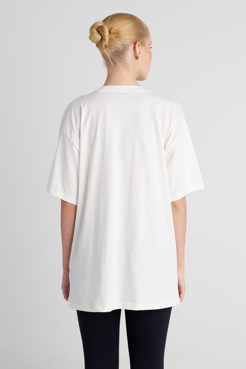 STRASS EMBELLISHED COTTON OVERSIZED T-SHIRT-25832199-103