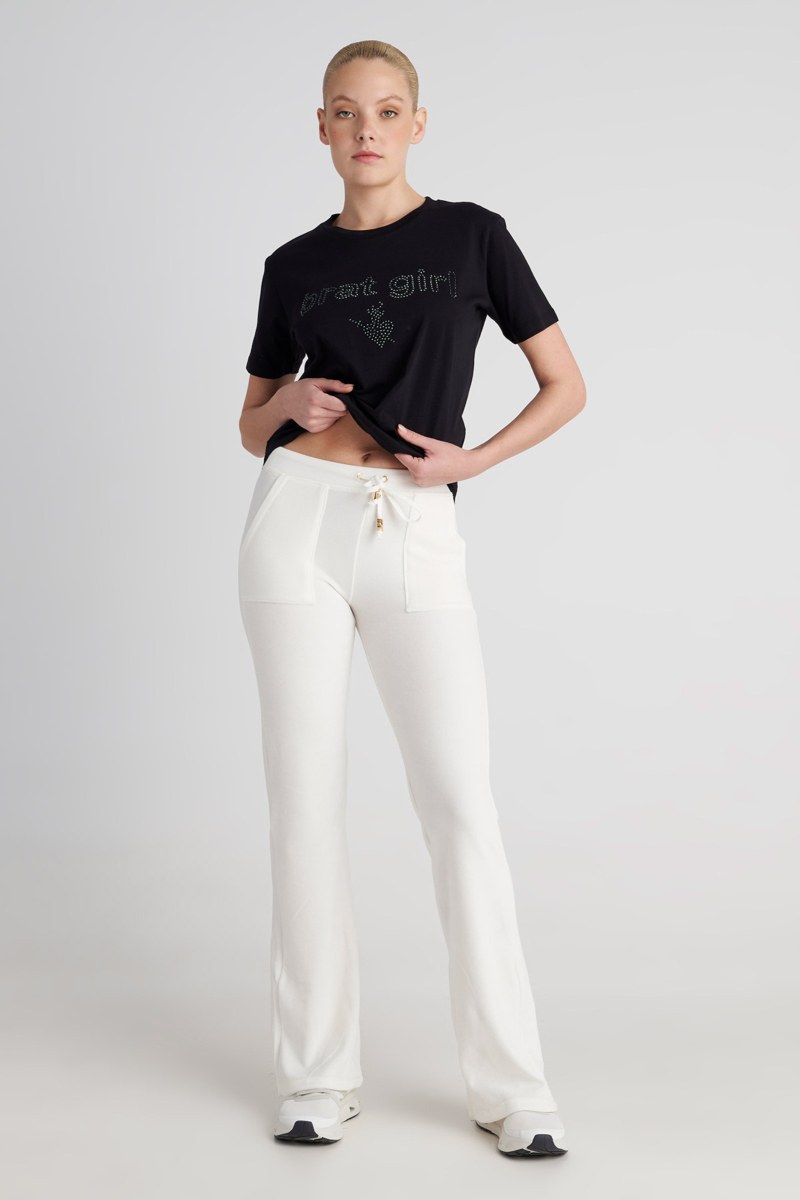 STRASS EMBELLISHED COTTON T-SHIRT-25832202-110