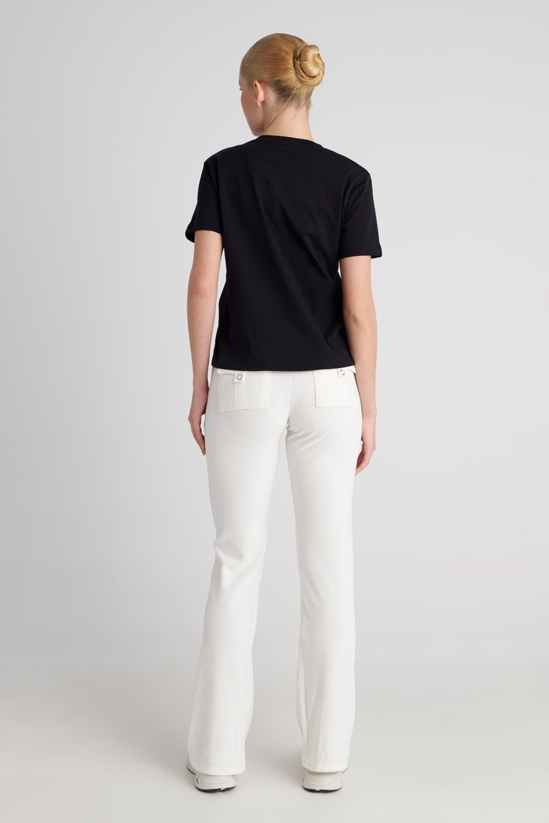 STRASS EMBELLISHED COTTON T-SHIRT-25832202-110