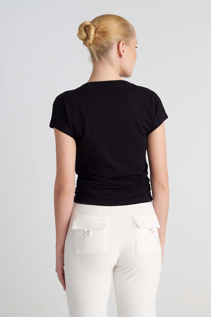 STRASS EMBELLISHED T-SHIRT IN SLIM FIT-25832204-110