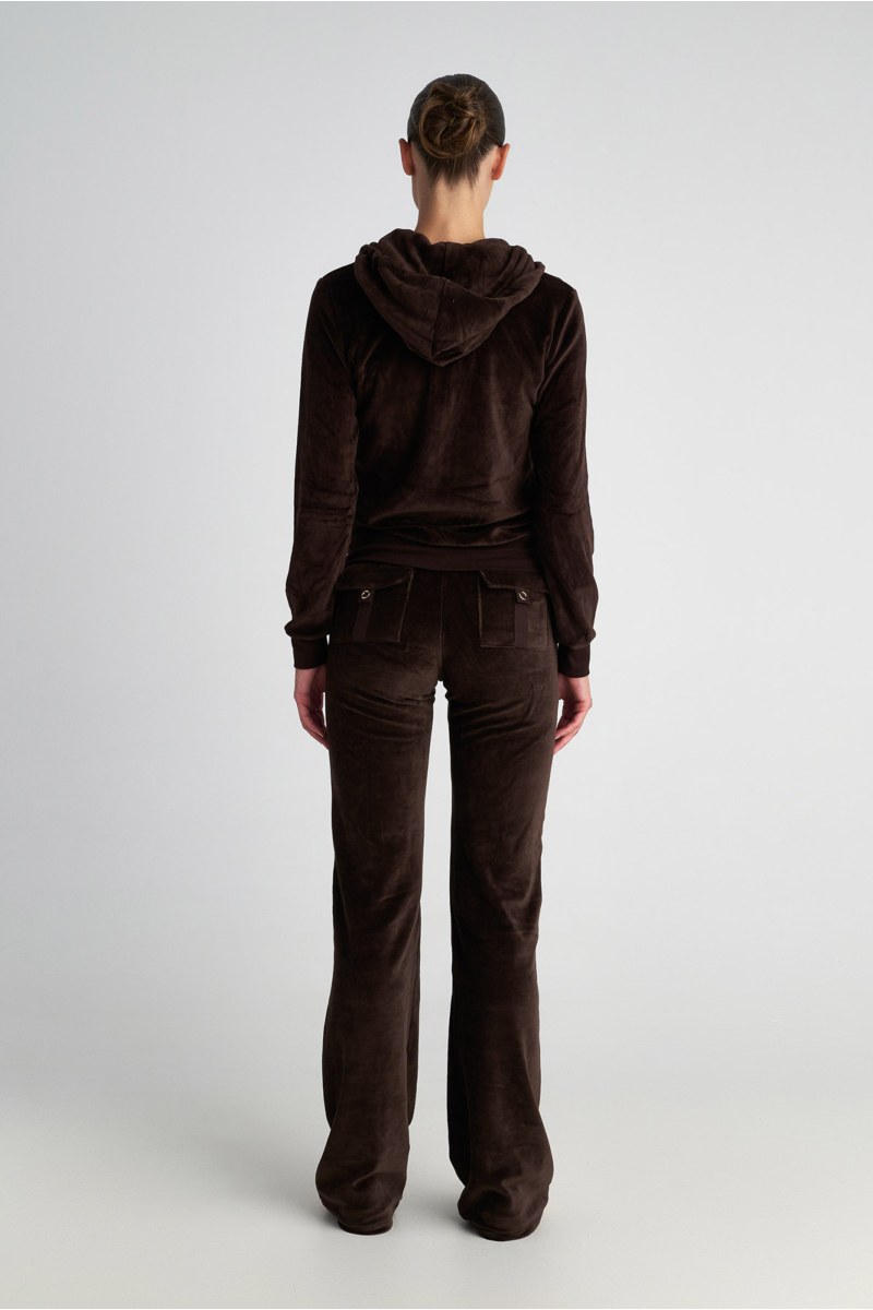 FASHION BASIC VELOUR HOODED JACKET-25833000-970